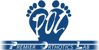 Premier Orthotics Lab logo blue